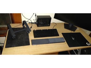 keyboard wrist rest computer electronics ergonomic 3d print model - Mito3D
