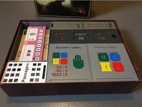inserte los tranvías rangement verter juguetes y accesorios de juego boardgame carátula jeu la meseta soci t jeux viard 3d print model - Mito3D
