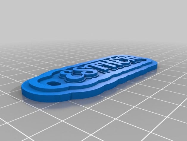 esther keychains customized 3D print model - Mito3D