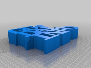 guadalinfo palavra escultura esculturas personalizado 3d print model - Mito3D