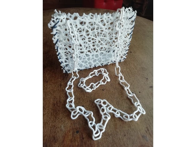 voronoi stile di borsa accessori la borsetta design 3D print model - Mito3D