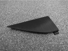 peugeot 205 fase 2 triangular pequena tampa do painel de controle a indústria automotiva 3d print model - Mito3D