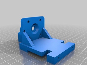 hypercube evolution orion bowden mount berd-air 3d printer parts e3d v6 volcano precision piezo tusk 3d print model - Mito3D