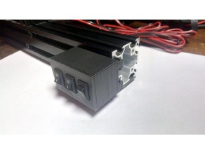 caixa de opção Impressora 3d acessórios interruptor luz 3d print model - Mito3D