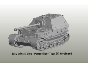 panzerj ger tiger p ferdinand araç 3d print model - Mito3D