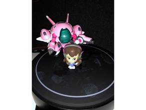 mini dva colored scan people 3dscan overwatch 3d print model - Mito3D