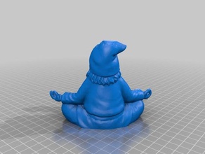 travieso zen gnome decoración 3d print model - Mito3D