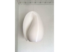 shell sculptures lamp shade light oval yin yang 3d print model - Mito3D