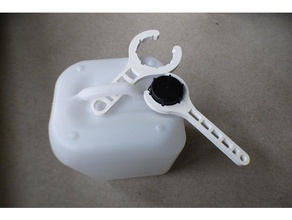 tampa ferramenta de latas ferramentas manuais canister abridor chave inglesa 3d print model - Mito3D