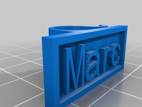 benim kablo etiket marc özelleştirilmiş organizasyon 3d print model - Mito3D