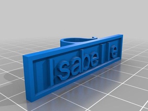 mi personalizadas etiqueta del cable de isa organización personalizado 3d print model - Mito3D