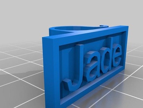 my customized cable label jade organization 3d print model - Mito3D