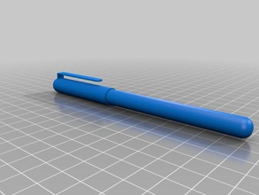 pilot pen models autodesk inventor ballpen design 3d print model - Mito3D