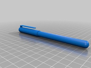 pilot pen modelos autodesk inventor ballpen diseño de la pluma piloto 3d print model - Mito3D