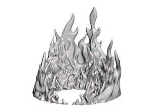 ring fire games base flames 3d print model - Mito3D