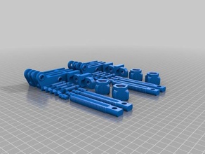 hand-screw clamp x2 tools 3d print model - Mito3D
