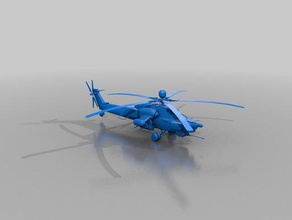 mi-28 helicóptero r c vehículos 3d print model - Mito3D