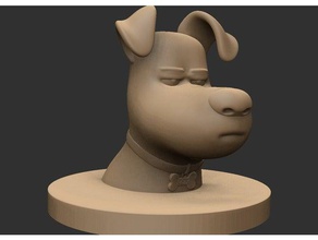 gizli hayat hayvanlar max - fan art hayvan çizgi film sevimli köpek slop 3d print model - Mito3D