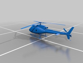 helicóptero as350 r c vehículos 3d print model - Mito3D