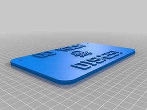 do your dishes signs & logos customized 3d print model - Mito3D