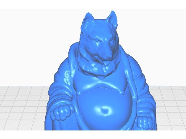 husky buda canina de la colección las esculturas el busto perro remix estatua 3D print model - Mito3D