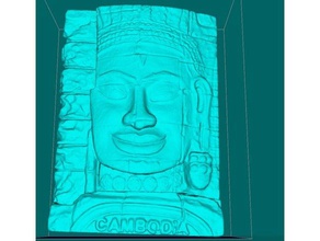 stone face bayon temple angkor thom siem reap cambodia buildings & structures 3dmodel 3dsacn 3d scan building desktopfusion dlp eyesight fdm lcd sla sls wonder 3d print model - Mito3D