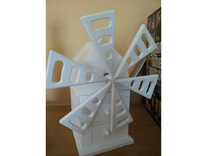moinho de vento do ventilador edifícios e estruturas 3d print model - Mito3D