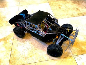 3d printed 1 10 remote controlled rc trophy truck scale suspension madness r c vehicles car 3d print model - Mito3D