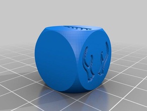 horn die 20mm dice customized 3d print model - Mito3D