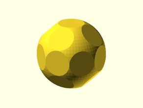 octogone de la balle L'impression 3d tests décoration dé 3d print model - Mito3D