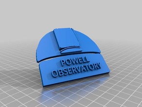 powell observatory v1 3d-drucken 3d print model - Mito3D