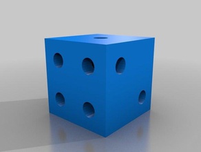 large parametric die holes use template dice customized 3d print model - Mito3D