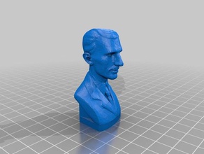 nikola tesla busto A impressão 3d 3d print model - Mito3D