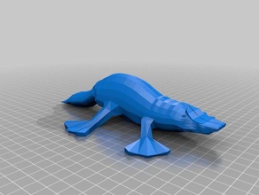 o ornitorrinco animais 3d animal modelo 3d print model - Mito3D