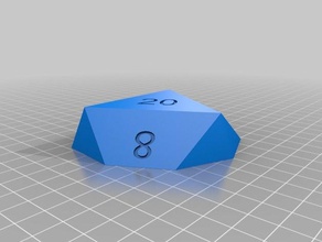 d20 box magnetic closure dice 3d print model - Mito3D