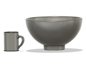 bowl kitchen & dining 3d print model - Mito3D