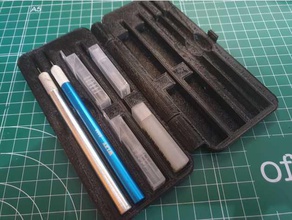 hobby razor knife case hand tools 3d print model - Mito3D