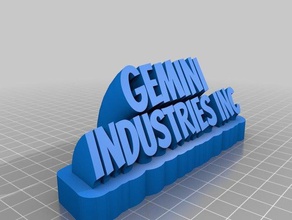 gemini ind office customized 3d print model - Mito3D