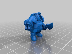 space dwarf exo-armor test models toys & games 28mm scifi squat warhammer 40k 3d print model - Mito3D