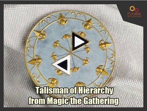 talisman Hierarchie Magie sammeln Münzen und Abzeichen magicthegathering mtg 3d print model - Mito3D