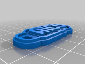 aico namen keychains customized 3d print model - Mito3D