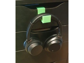 kulaklık tutucu ıkea alex drawer ofis askısı 3d print model - Mito3D