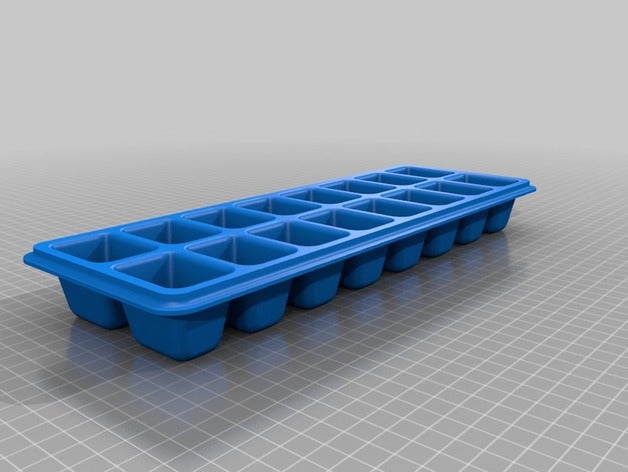 bandeja de cubos gelo A impressão 3d frio 3D print model - Mito3D