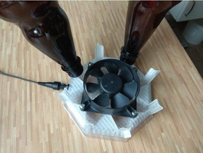 fan powered 8 bottles dryer kitchen & dining 3d print model - Mito3D