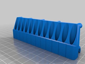 my customized pegstr - twelve file holder tool holders & boxes 3d print model - Mito3D