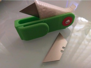 couteau utilitaire prototype v2 w roulement outils flip le la lame 3d print model - Mito3D