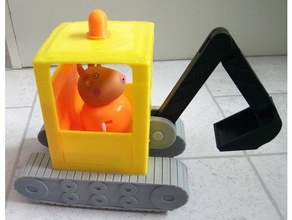 signor toro digger giochi e giocattoli bull di peppa pig giocattolo il veicolo 3d print model - Mito3D