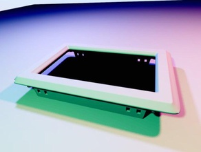 bezel frame tenizo 7-inch hdmi lcd display-b used w raspberry pi electronics 7inch mount 3 3d print model - Mito3D
