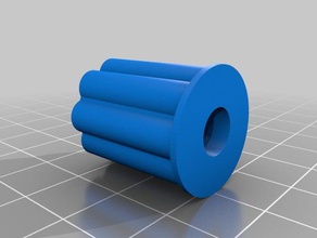 Tubo da 20mm inserire direttamente join il costume colapsible inserto comune tubo personale tridente per svitare 3d print model - Mito3D