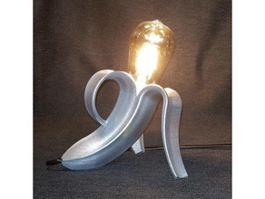 e27 banana peel lamp decor bulb light lightbulb 3d print model - Mito3D